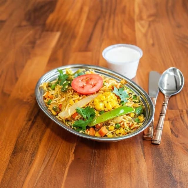 Mix Vegetable Biryani.