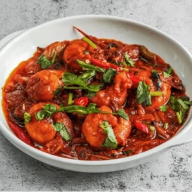 Shrimp Tikka Masala.