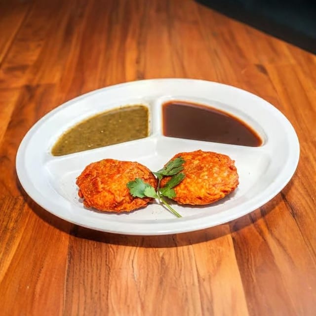 Aloo Tikki Chaat.