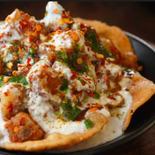 Chole Papdi Chaat.