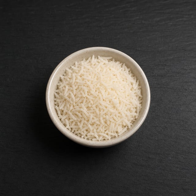 Steamed Rice.